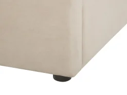 Seng med opbevaring LUBBON Velour Beige 160 x 200 cm
