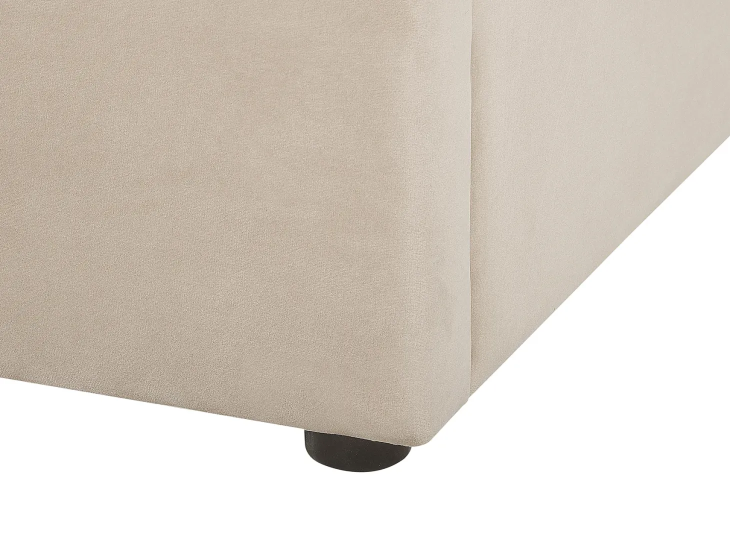 Seng med opbevaring LUBBON Velour Beige 160 x 200 cm