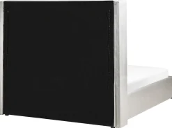 Seng med opbevaring LUBBON Velour Lysegrå 140 x 200 cm