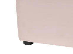 Seng med opbevaring LUBBON Velour Pastellrosa 160 x 200 cm