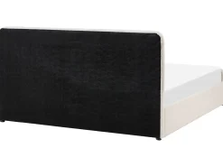 Seng med opbevaring LUNAN Boucle Hvid 180 x 200 cm