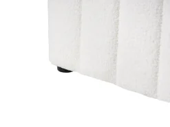Seng med opbevaring LUNAN Boucle Hvid 180 x 200 cm