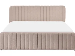 Seng med opbevaring LUNAN Boucle Beige 180 x 200 cm