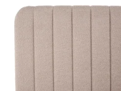 Seng med opbevaring LUNAN Boucle Beige 180 x 200 cm