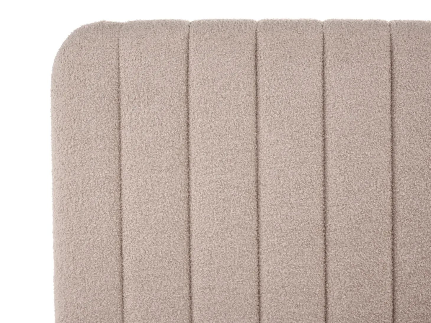 Seng med opbevaring LUNAN Boucle Beige 180 x 200 cm