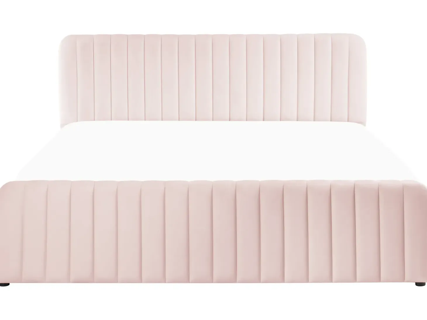 Seng med opbevaring LUNAN Pastellrosa 180 x 200 cm