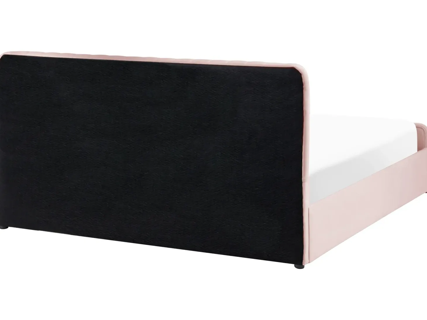 Seng med opbevaring LUNAN Pastellrosa 180 x 200 cm