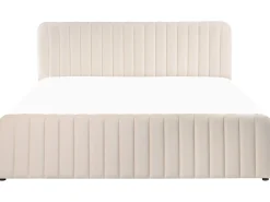 Seng med opbevaring LUNAN Velour Beige 180 x 200 cm