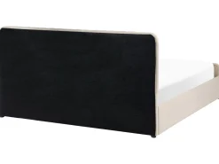 Seng med opbevaring LUNAN Velour Beige 180 x 200 cm