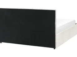 Seng med opbevaring MASSOGNES Boucle Cremehvid 140 x 200 cm