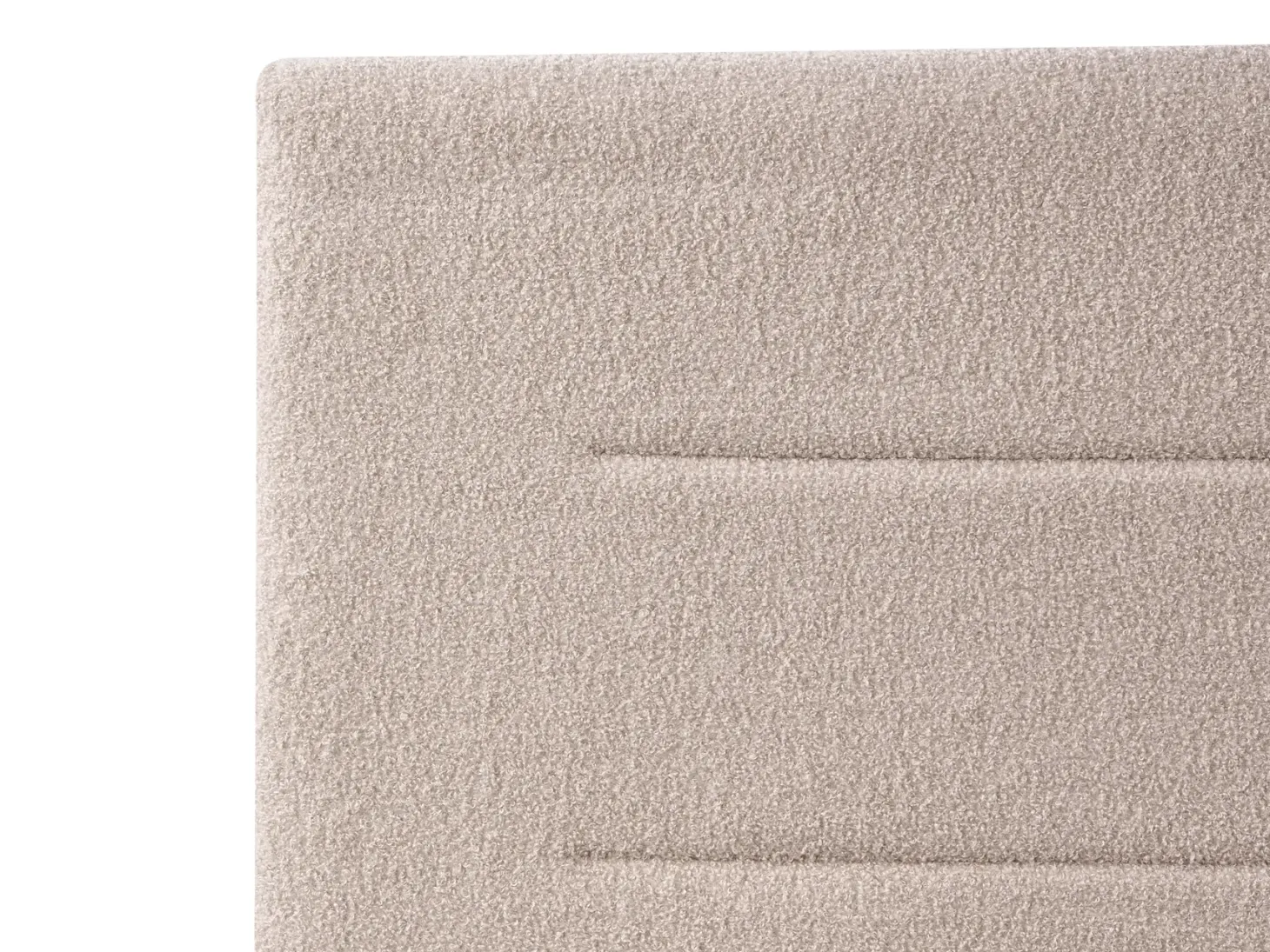 Seng med opbevaring MASSOGNES Boucle Beige 140 x 200 cm