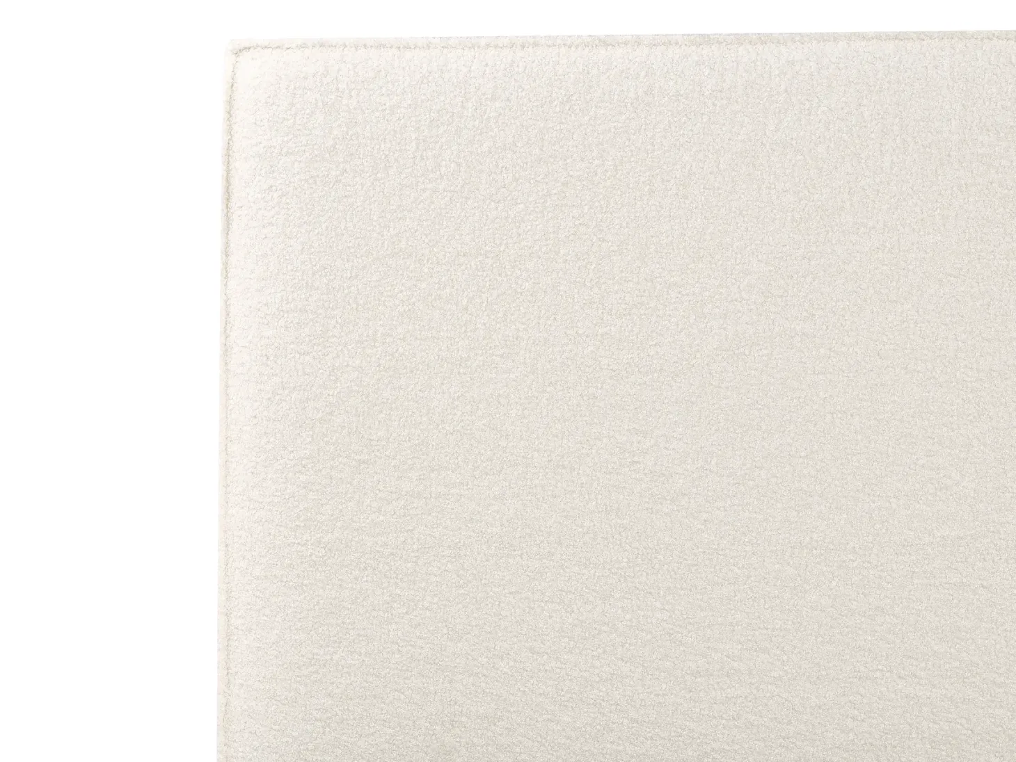 Seng med opbevaring MOISSAC Boucle Cremehvid 160 x 200 cm