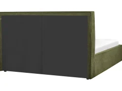 Seng med opbevaring MOISSAC Boucle Mørkegrøn 160 x 200 cm