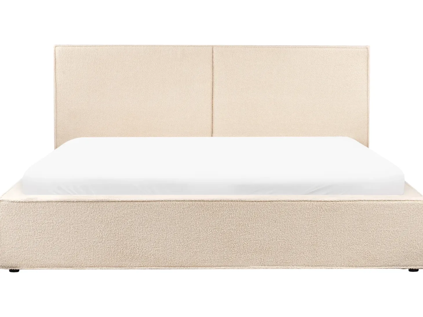 Seng med opbevaring MOISSAC Boucle Beige 180 x 200 cm
