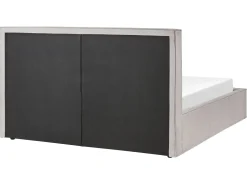Seng med opbevaring MOISSAC Lysegrå 160 x 200 cm