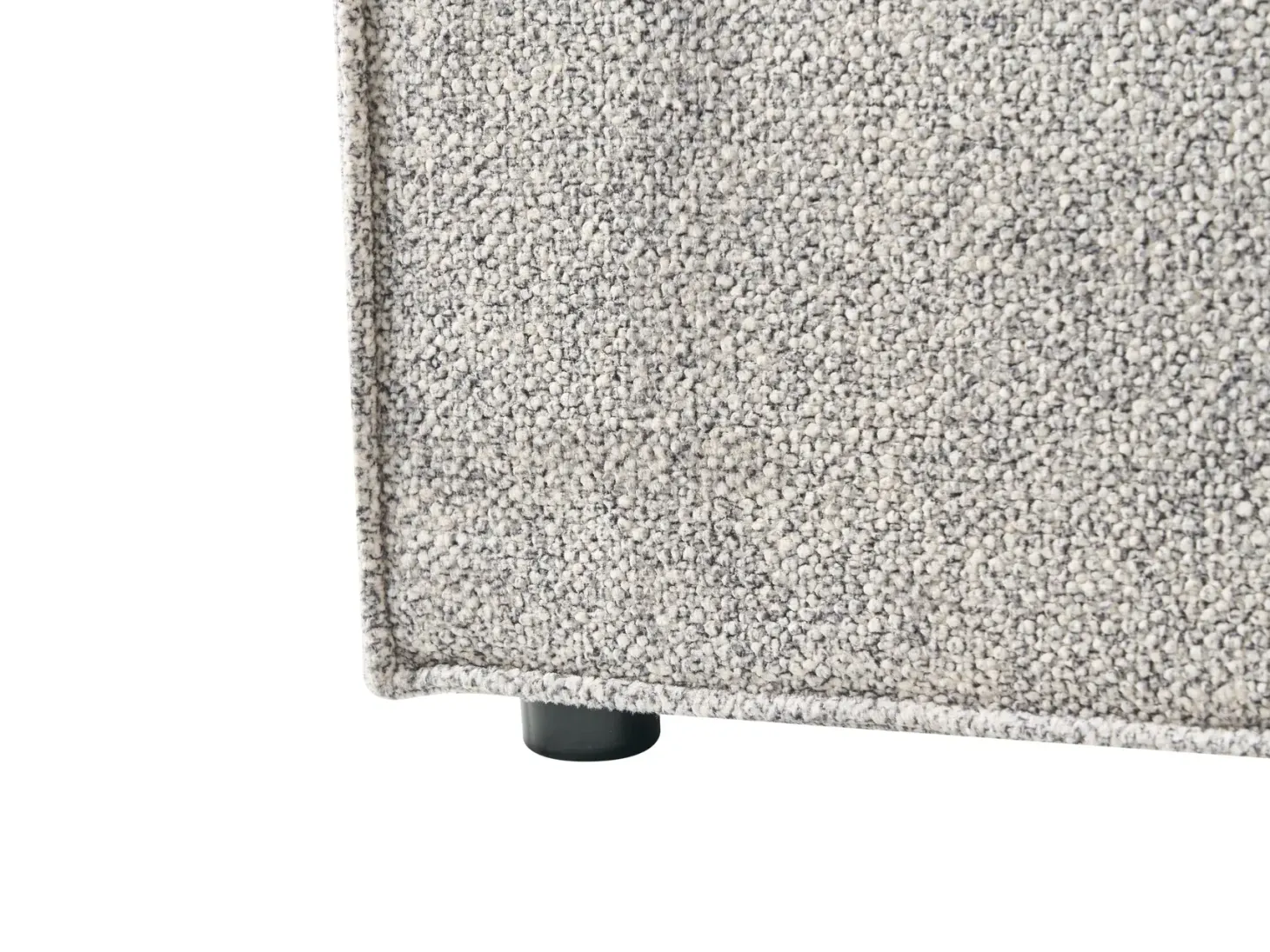 Seng med opbevaring MOISSAC Velourstrik Sort/hvid 180 x 200 cm