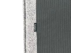 Seng med opbevaring MOISSAC Velourstrik Sort/hvid 180 x 200 cm