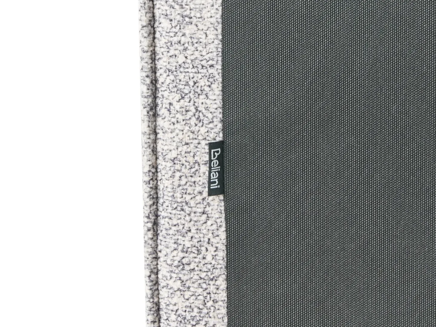 Seng med opbevaring MOISSAC Velourstrik Sort/hvid 180 x 200 cm