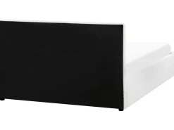 Seng med opbevaring MONTLAUR Boucle Hvid 140 x 200 cm