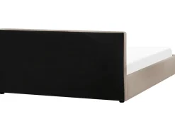 Seng med opbevaring MONTLAUR Boucle Brungrå 180 x 200 cm
