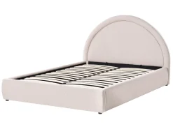 Seng med opbevaring MOUZON Lys Beige 140 x 200 cm