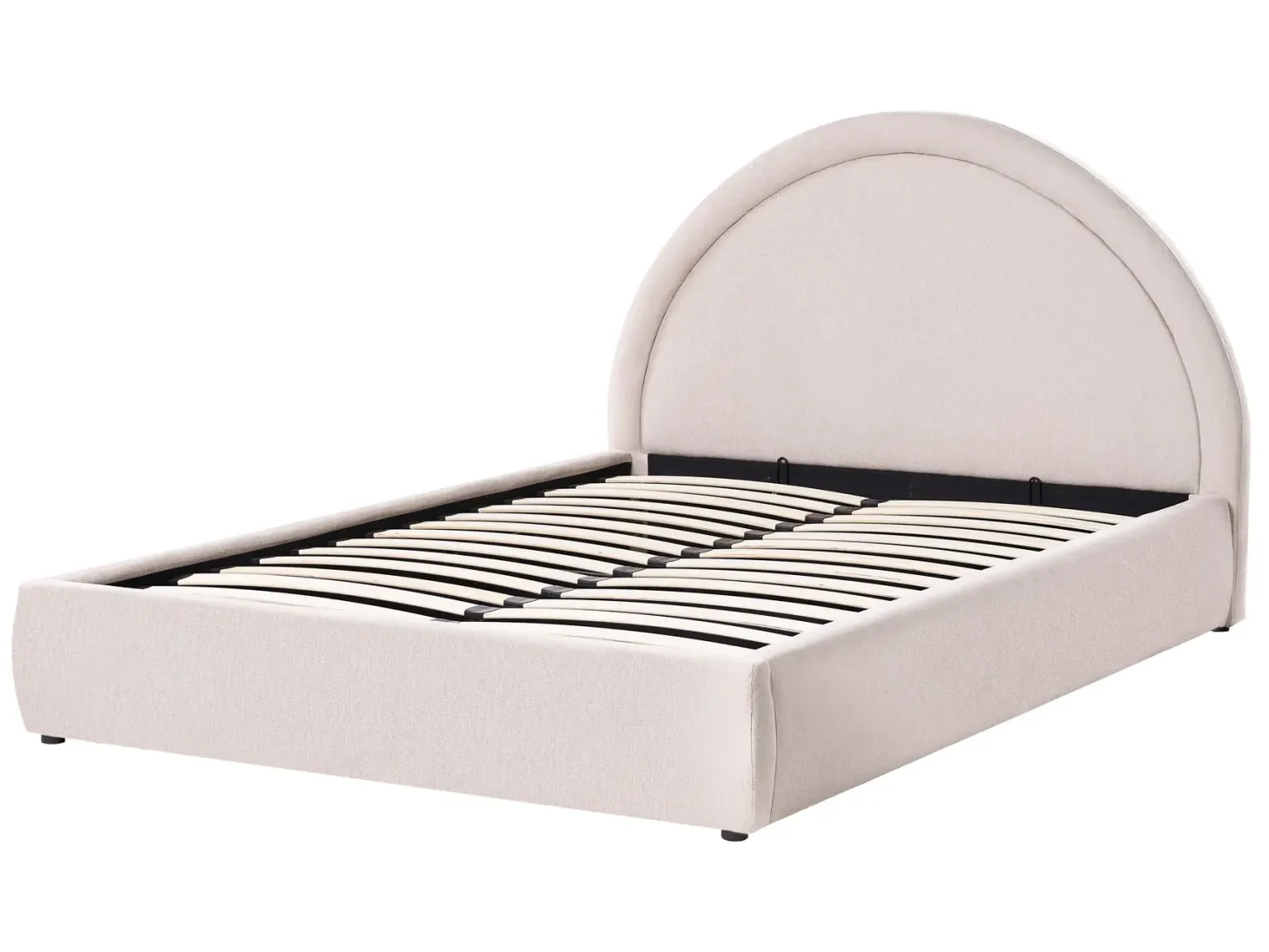 Seng med opbevaring MOUZON Lys Beige 140 x 200 cm