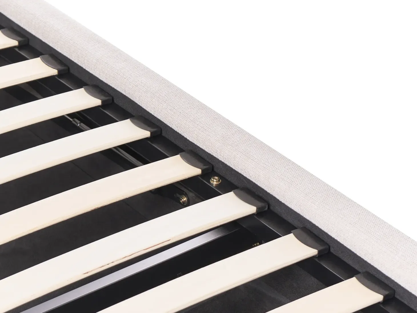 Seng med opbevaring MOUZON Lys Beige 140 x 200 cm