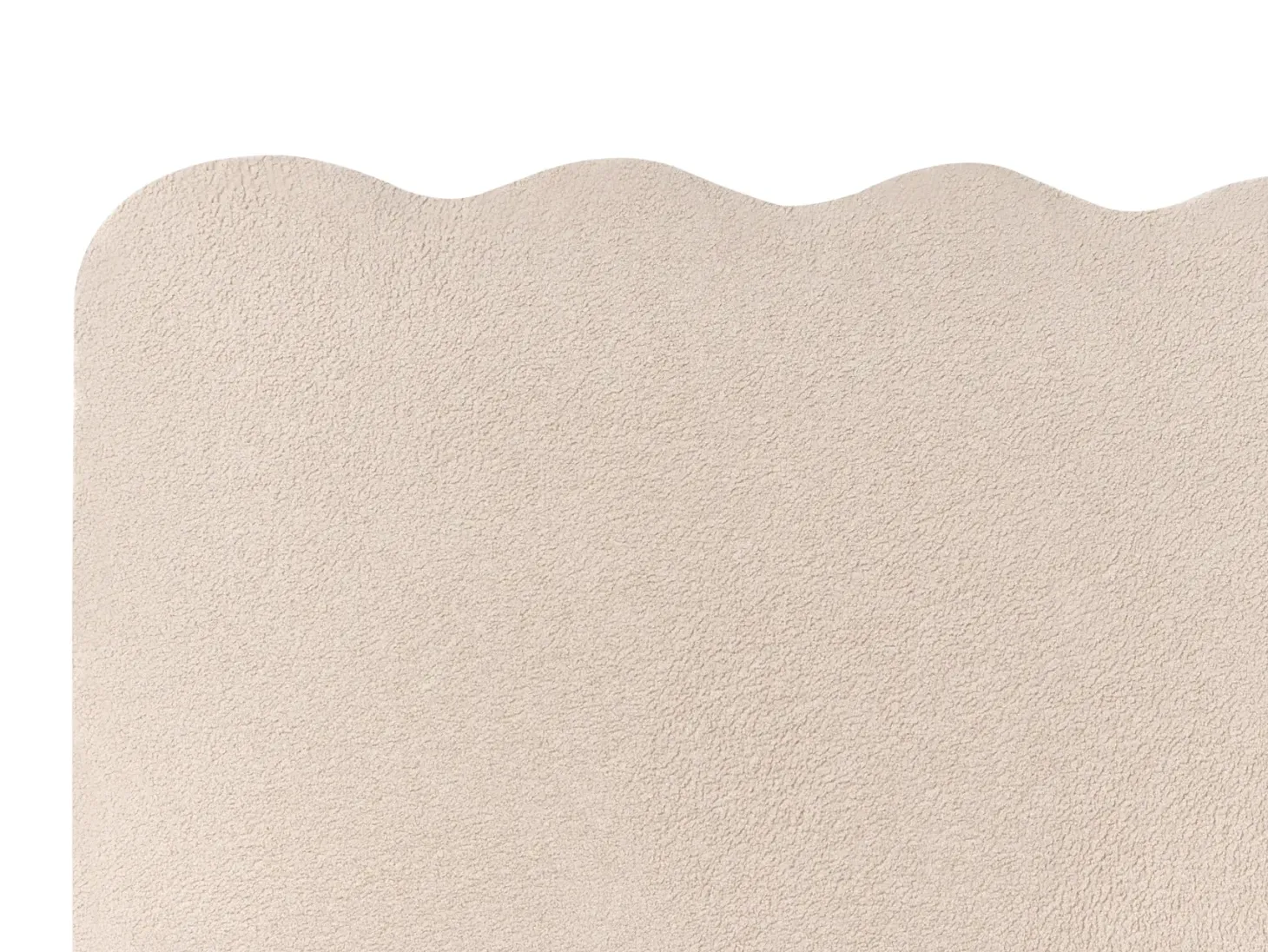 Seng med opbevaring NANTERRE Boucle Beige 180 x 200 cm
