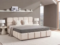 Seng med opbevaring NOYON Lys Beige 180 x 200 cm