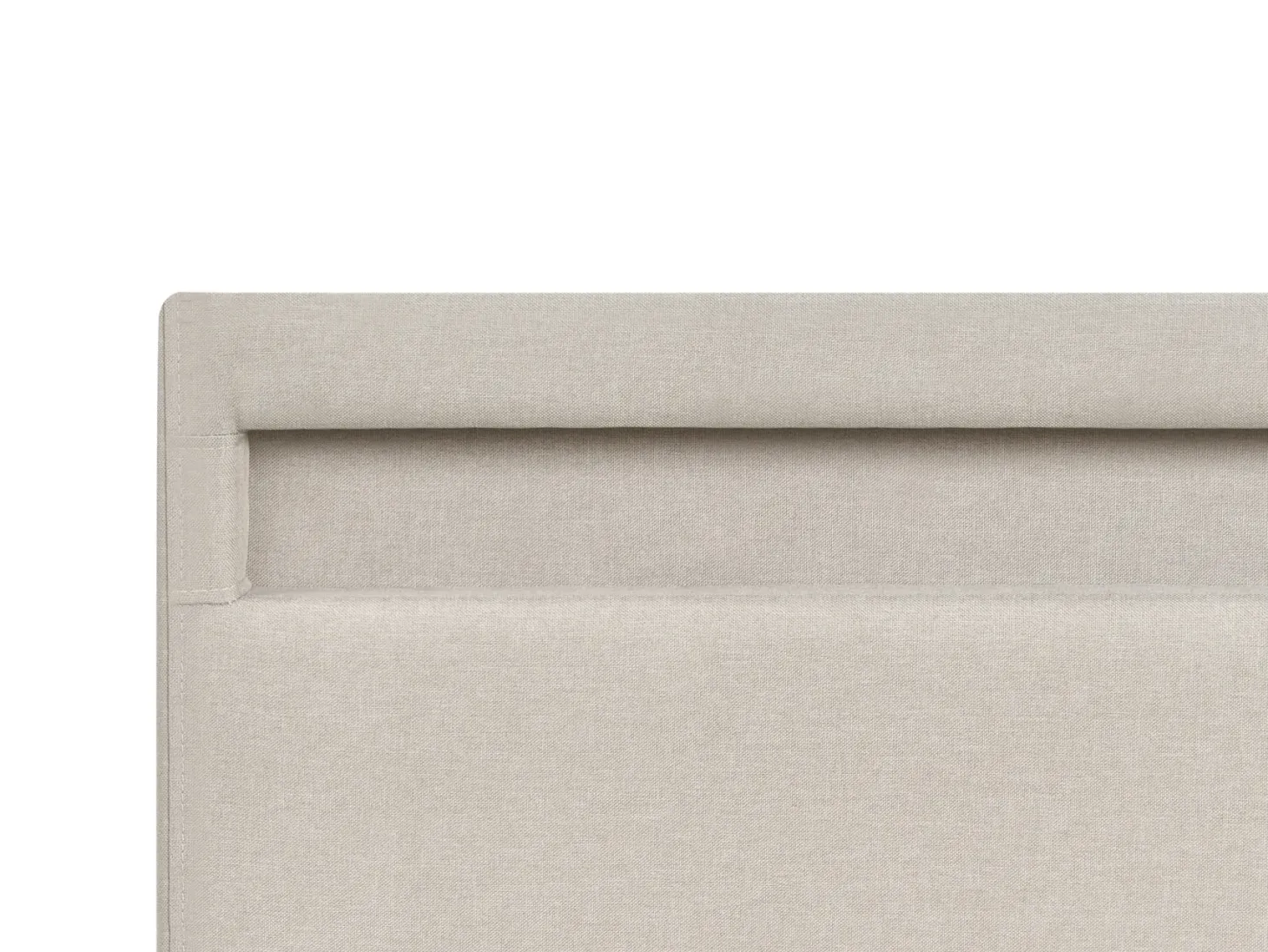 Seng med opbevaring og LED-lys ARMELLE Beige 180 x 200 cm