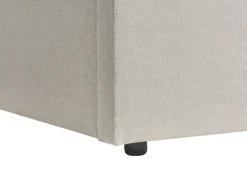 Seng med opbevaring og LED-lys ARMELLE Beige 180 x 200 cm