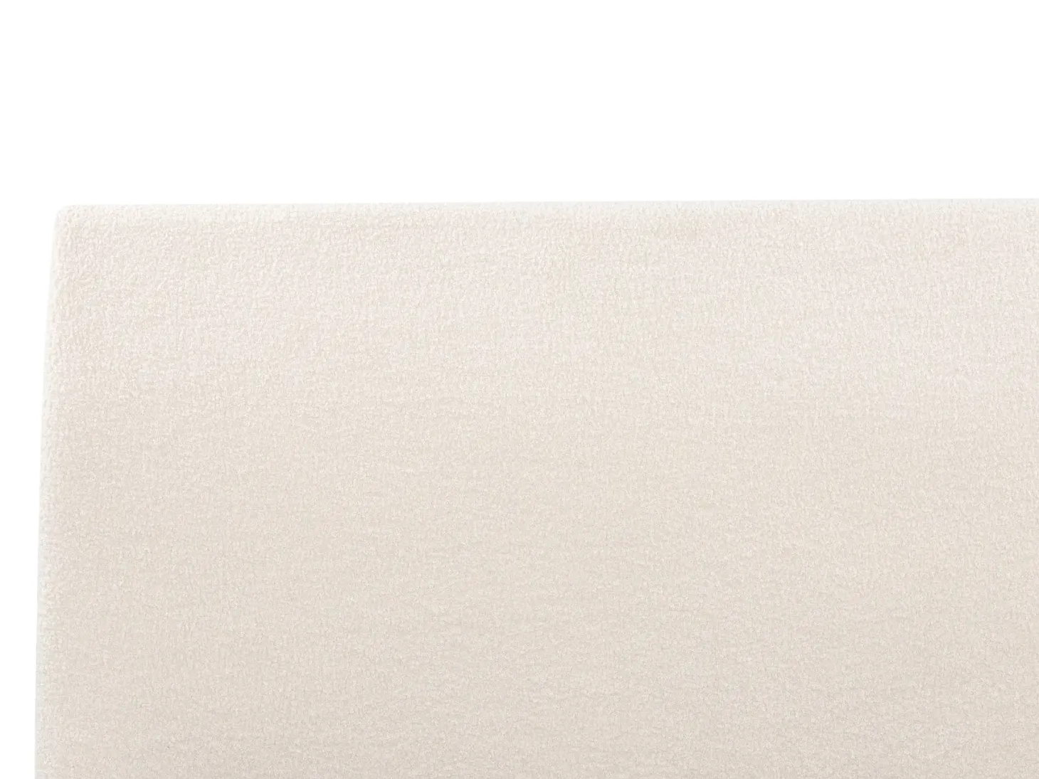 Seng med opbevaring ORBEY Boucle Cremehvid 180 x 200 cm