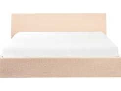 Seng med opbevaring ORBEY Boucle Beige 180 x 200 cm