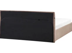 Seng med opbevaring ORBEY Boucle Brun 180 x 200 cm