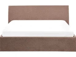 Seng med opbevaring ORBEY Boucle Brun 180 x 200 cm