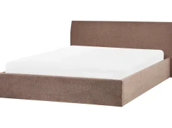 Seng med opbevaring ORBEY Boucle Brun 180 x 200 cm