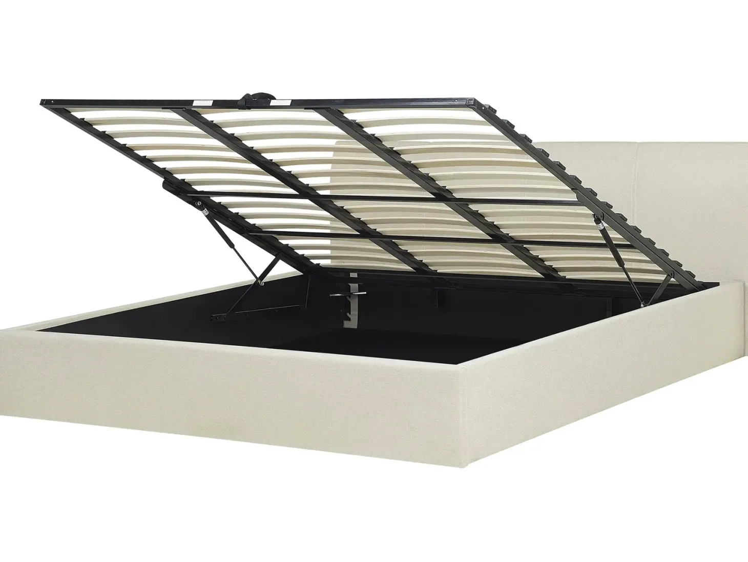 Seng med opbevaring ORBEY Lys Beige 180 x 200 cm
