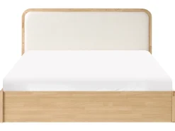 Seng med opbevaring PEROUGES Lysebrun 180 x 200 cm