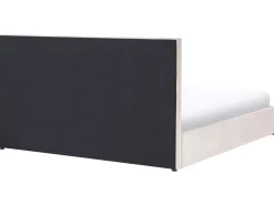 Seng med opbevaring QUIBERON Chenille Brungrå 180 x 200 cm