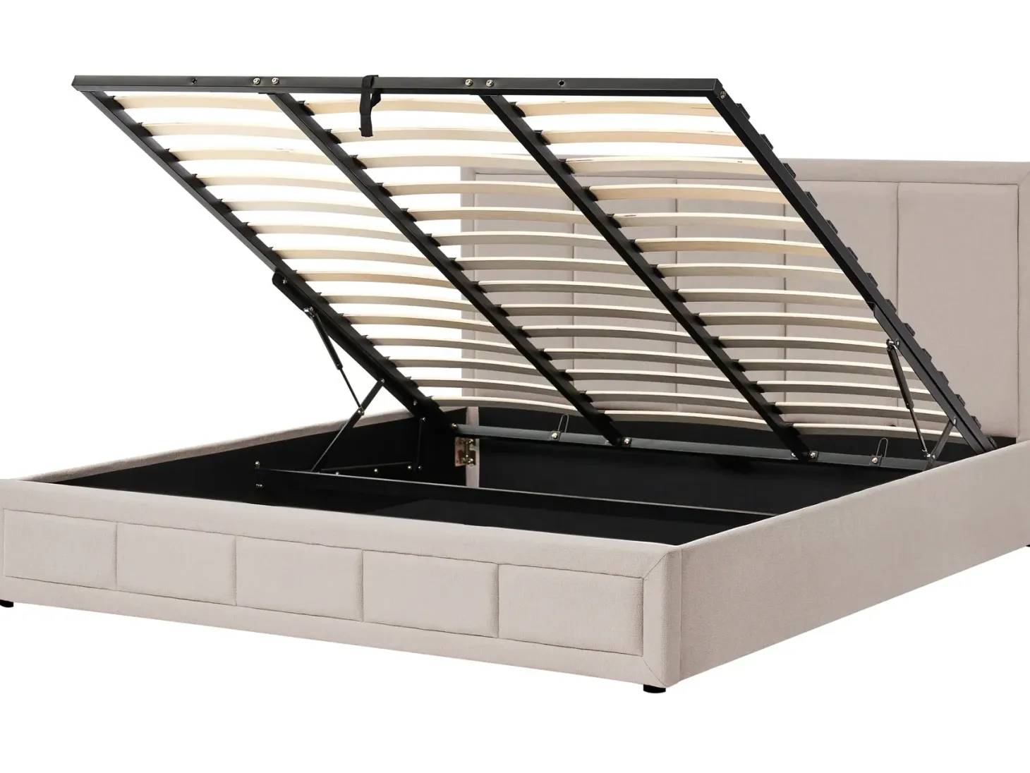 Seng med opbevaring QUIBERON Beige 180 x 200 cm