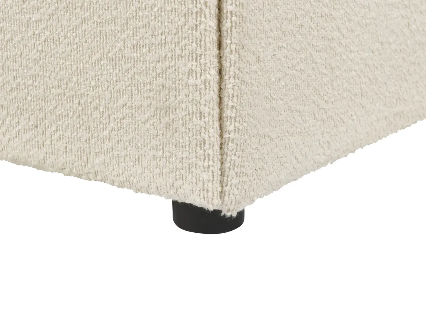 Seng med opbevaring QUILLIEN Boucle Lys Beige 180 x 200 cm
