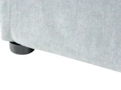 Seng med opbevaring QUILLIEN Chenille Himmelblå 180 x 200 cm