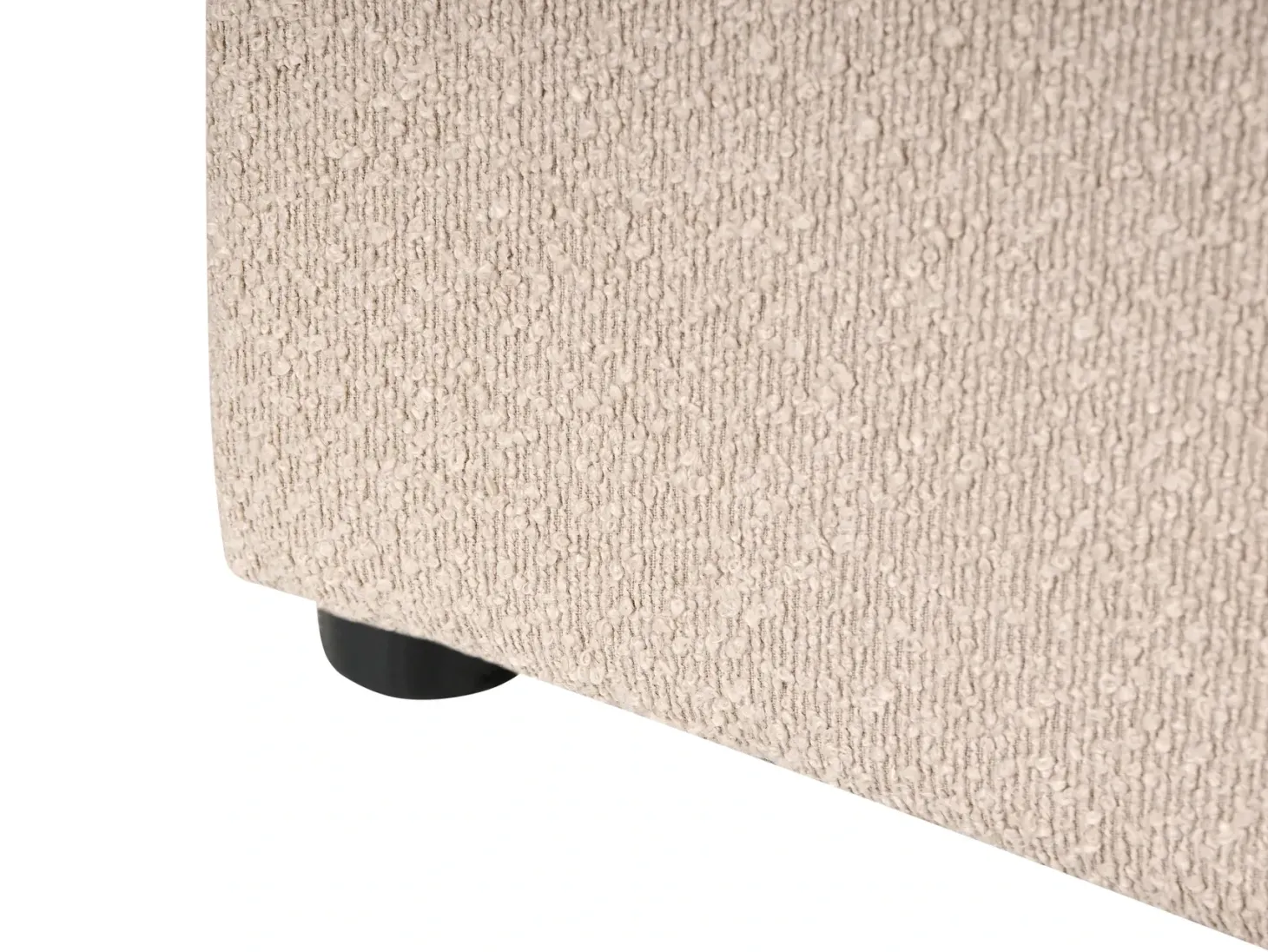 Seng med opbevaring QUILLIEN Boucle Beige 180 x 200 cm