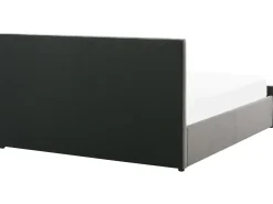 Seng med opbevaring ROCHEFORT Velour Grå 180 x 200 cm