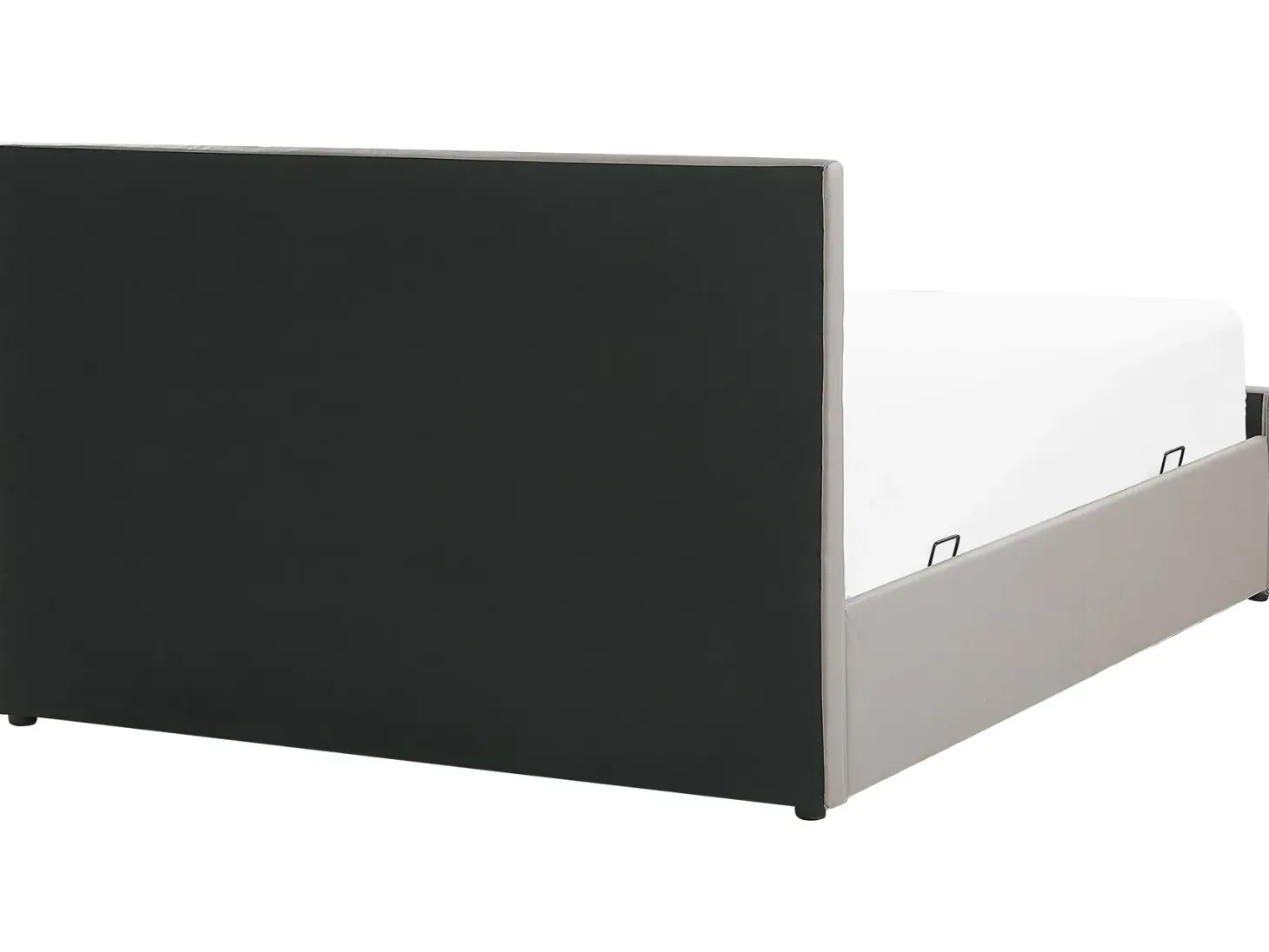 Seng med opbevaring ROCHEFORT Kunstlæder Brungrå 180 x 200 cm
