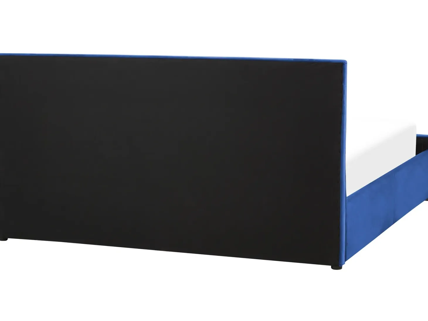 Seng med opbevaring ROCHEFORT Velour Navy Blå 180 x 200 cm