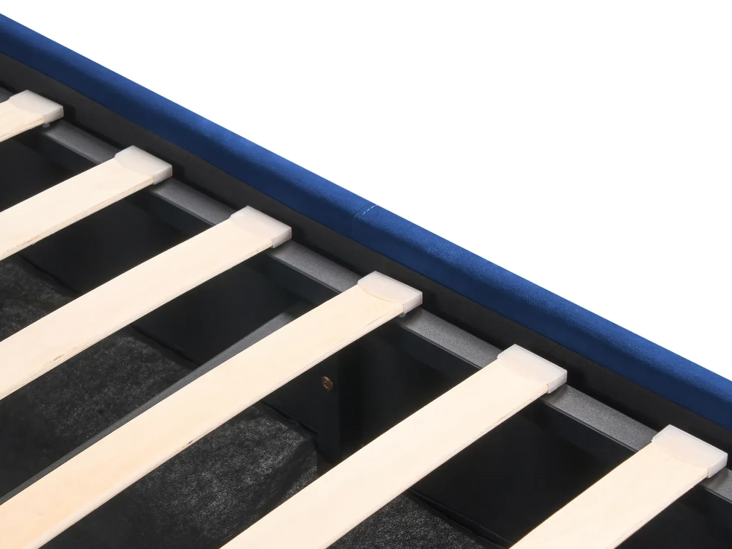 Seng med opbevaring ROCHEFORT Velour Navy Blå 180 x 200 cm