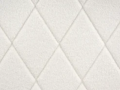 Seng med opbevaring ROCHEFORT Boucle Cremehvid 180 x 200 cm