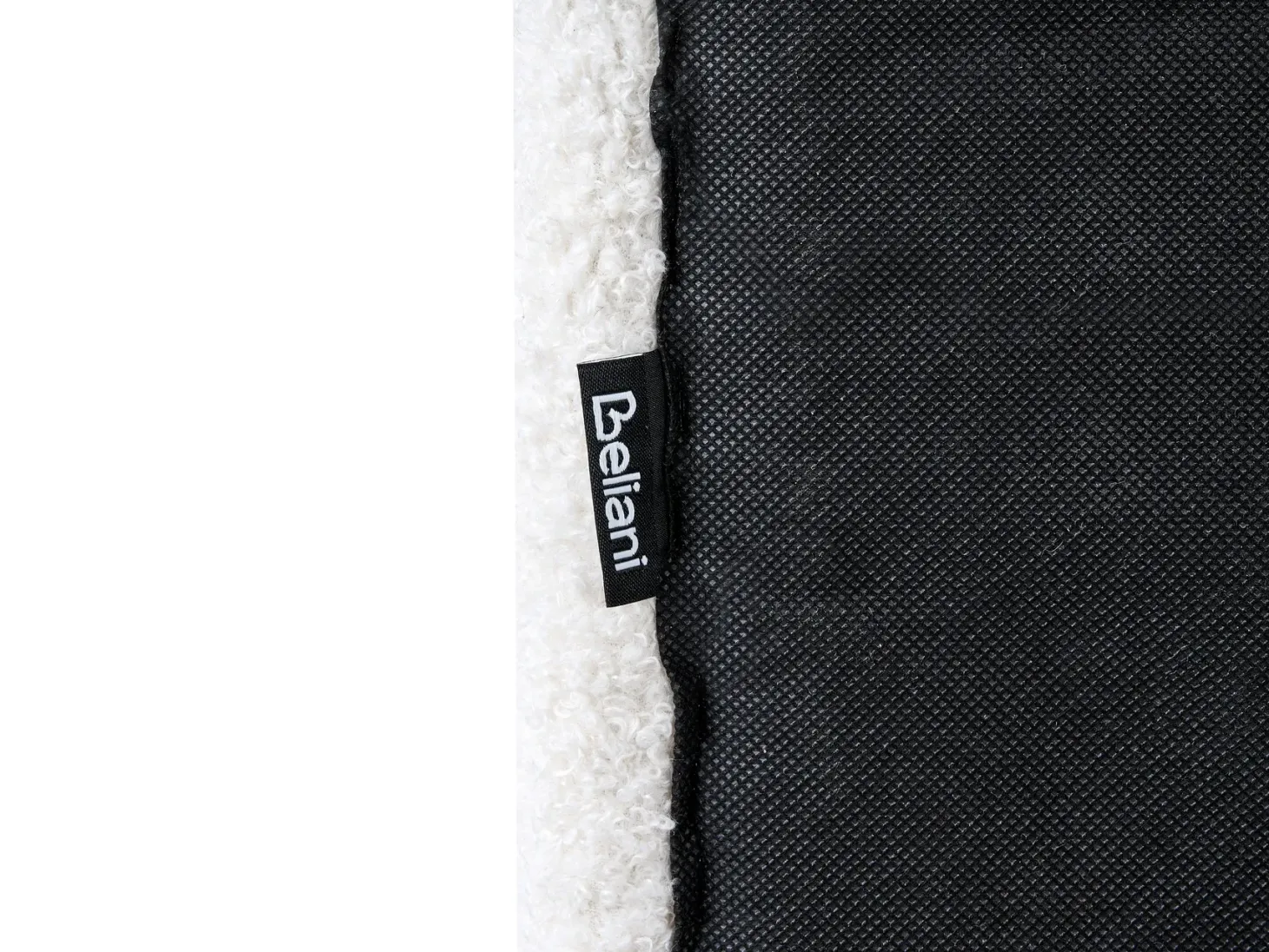 Seng med opbevaring ROCHEFORT Boucle Cremehvid 180 x 200 cm