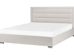 Seng med opbevaring ROUEN Lys Beige 180 x 200 cm